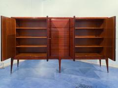 Paolo Buffa Italian Mid Century Modern Tall Sideboard Cabinet Designed by Paolo Buffa 1950 - 2855870