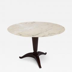 Paolo Buffa Italian Modern Onyx and Walnut Center or Dining Table by Paolo Buffa - 4204808