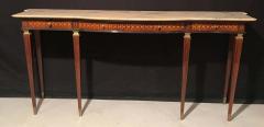 Paolo Buffa Italian Modernist Midcentury Bronze Mounted Console Table - 1847392