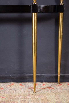 Paolo Buffa Italian Modernist Midcentury Oval Shaped Gilt Bronze Console Table - 1622648