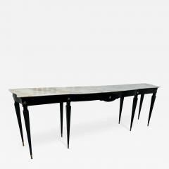 Paolo Buffa Mid Century Italian Rosewood and Marble Console By Paolo Buffa 1950s - 3475269