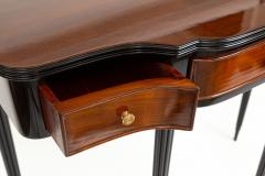 Paolo Buffa Mid Century Italian Serpentine Console Table Attributed to Paola Buffa - 4587036