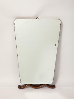Paolo Buffa Mirror with Wood Attachment - 4220419
