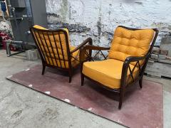 Paolo Buffa PAIR OF WALNUT LOUNGE CHAIRS BY PAOLO BUFFA - 3365558