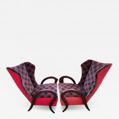 Paolo Buffa Pair If Italian Modern Lounge Chairs By Paolo Buffa - 4379302