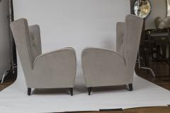 Paolo Buffa Pair Of Italian Mid Century Paolo Buffa Lounge Chairs - 2643124