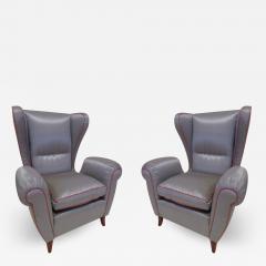 Paolo Buffa Pair of 1960s Italian Wing Chair Paolo Buffa Style Mid Century Modern - 1791471