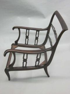 Paolo Buffa Pair of Italian Mid Century Modern Neoclassical Lounge Chairs by Paolo Buffa - 1770310