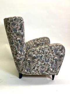 Paolo Buffa Pair of Italian Mid Century Modern Wingback Lounge Chairs by Paolo Buffa 1950 - 3248099