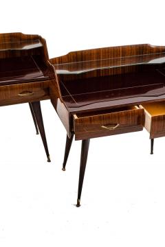 Paolo Buffa Pair of Italian Mid Century Nightstands in the Style of Paolo Buffa circa 1950s - 1574673