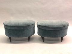 Paolo Buffa Pair of Italian Modern Neoclassical Stools or Benches by Paolo Buffa - 1604364