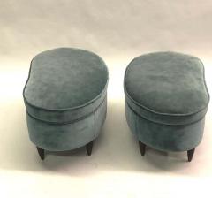 Paolo Buffa Pair of Italian Modern Neoclassical Stools or Benches by Paolo Buffa - 1604368