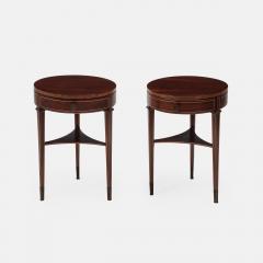 Paolo Buffa Pair of Neoclassical Rosewood Nightstands or Bedside Tables by Paolo Buffa - 4200050