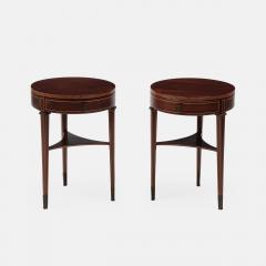 Paolo Buffa Pair of Neoclassical Rosewood Nightstands or Bedside Tables by Paolo Buffa - 4200072