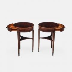 Paolo Buffa Pair of Neoclassical Rosewood Nightstands or Bedside Tables by Paolo Buffa - 4200080