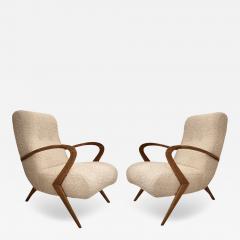 Paolo Buffa Pair of Paolo Buffa Armchairs in Boucl  - 4029137