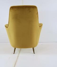 Paolo Buffa Pair of Rare Gold Ico Luisa Parisi Armchairs by Isa 1952 - 1907092