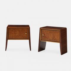 Paolo Buffa Pair of Rosewood Nightstands or Bedside Tables by Paolo Buffa - 3487363