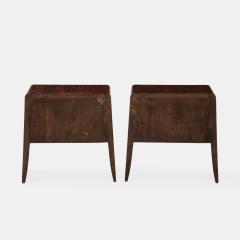 Paolo Buffa Pair of Rosewood Nightstands or Bedside Tables by Paolo Buffa - 3487368