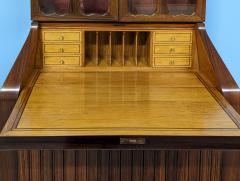 Paolo Buffa Pair of Trumeau Bookcases in Mahogany designed by Paolo Buffa 1950s - 3055427