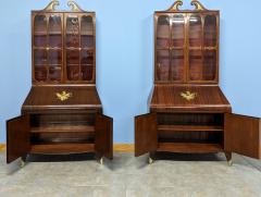 Paolo Buffa Pair of Trumeau Bookcases in Mahogany designed by Paolo Buffa 1950s - 3055432