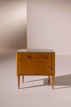 Paolo Buffa Pair of maple wood bedside tables bean shaped Italy 1950s - 4190051