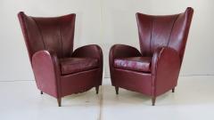 Paolo Buffa Pair of rare red sky Paolo Buffa armchairs 1950 - 1977534
