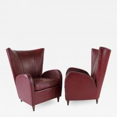 Paolo Buffa Pair of rare red sky Paolo Buffa armchairs 1950 - 1982028
