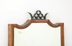 Paolo Buffa Paolo Buffa Antonia Ramelli Carved Walnut Full Length Beveled Wall Mirror - 4551763