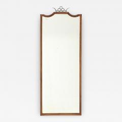 Paolo Buffa Paolo Buffa Antonia Ramelli Carved Walnut Full Length Beveled Wall Mirror - 4552050