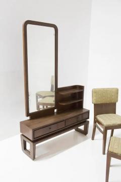 Paolo Buffa Paolo Buffa Bedroom Set with Vanity Mirror Armchairs and Ottoman - 3669488