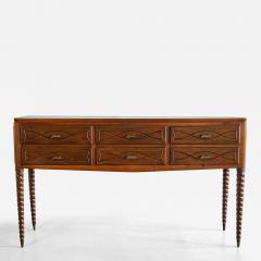 Paolo Buffa Paolo Buffa Buffet Sideboard in Walnut and Brass Mario Quarti Milan 1940s - 3531197