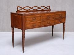 Paolo Buffa Paolo Buffa Buffet Sideboard in Walnut and Brass Mario Quarti Milan 1940s - 3799511