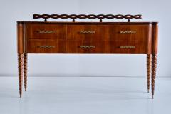Paolo Buffa Paolo Buffa Buffet Sideboard in Walnut and Brass Mario Quarti Milan 1942 - 2261352