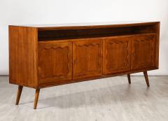 Paolo Buffa Paolo Buffa Carved Wood Sideboard Credenza Italy circa 1950 - 3525729