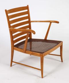 Paolo Buffa Paolo Buffa Cherry Wood and Woven Cane Italian Armchair 1941 - 1713844