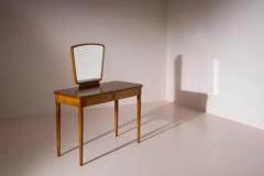 Paolo Buffa Paolo Buffa Chestnut vanity table with drawers and mirror by Valzania Italy 1938 - 3670420