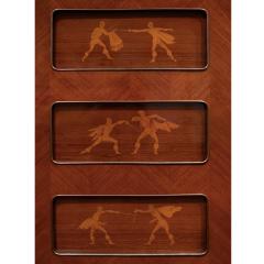 Paolo Buffa Paolo Buffa Exceptional Liquor Cabinet with Intricate Inlays 1950s - 3632422