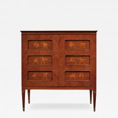 Paolo Buffa Paolo Buffa Exceptional Liquor Cabinet with Intricate Inlays 1950s - 3635771