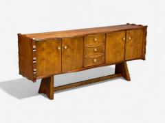 Paolo Buffa Paolo Buffa Italian Modern Cherrywood Brass Sideboard Italy 1950s - 4304902
