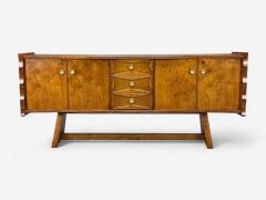 Paolo Buffa Paolo Buffa Italian Modern Cherrywood Brass Sideboard Italy 1950s - 4304905