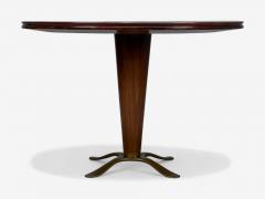 Paolo Buffa Paolo Buffa Mahogany Bronze Center Table Italy 1940s - 4382116