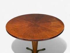 Paolo Buffa Paolo Buffa Mahogany Bronze Center Table Italy 1940s - 4382117