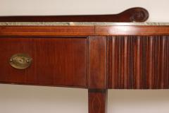 Paolo Buffa Paolo Buffa Mahogany and Marble Top Console by Mario Quarti 1945 Italy - 3620846