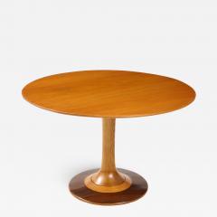 Paolo Buffa Paolo Buffa Oak and Rosewood Pedestal Dining Table - 1834287
