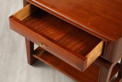 Paolo Buffa Paolo Buffa Pair of Mahogany Bedside or Night Stand Tables Italy ca 1950 - 4397353