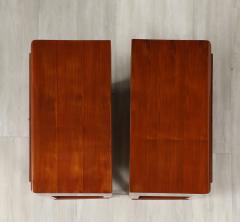Paolo Buffa Paolo Buffa Pair of Mahogany Bedside or Night Stand Tables Italy ca 1950 - 4397357