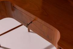 Paolo Buffa Paolo Buffa Petineuse in Cherry with Painted Linen Drawers Italy 1940s - 4571518