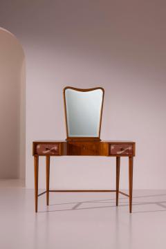 Paolo Buffa Paolo Buffa Petineuse in Cherry with Painted Linen Drawers Italy 1940s - 4571542