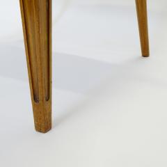 Paolo Buffa Paolo Buffa Set of Six Dining Chairs in Wood and Green Velvet Italy 1950s - 2964512